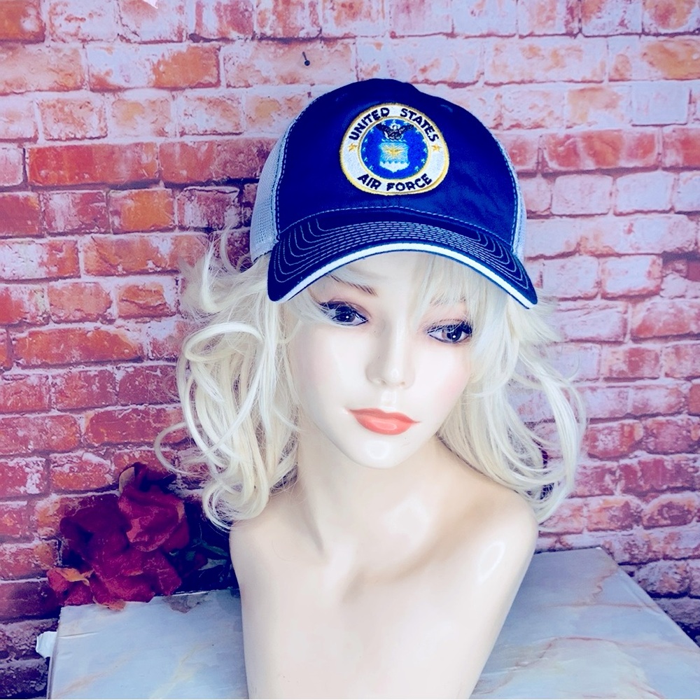 Outdoor cap Blue and White snapback Air Force baseball Cap